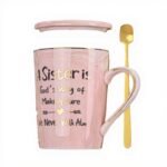 Tasse céramique rose or ALBISS cadeau sœur anniversaire