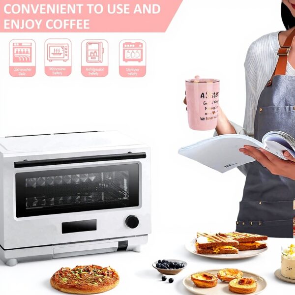 Tasse céramique rose or ALBISS cadeau sœur anniversaire