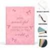 Carnet notes nœud rose How Wonderful Life Is Now cadeau
