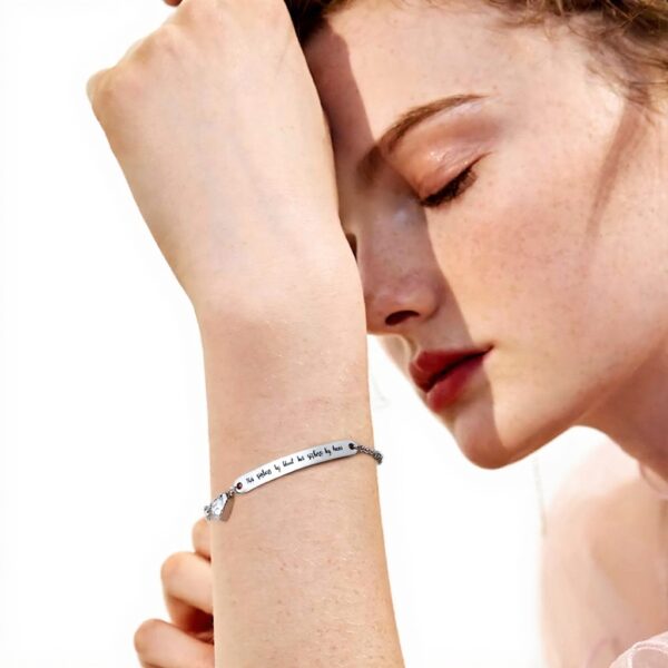 Bracelet Soeurs par Coeur Gleamart Acier Inoxydable Réglable