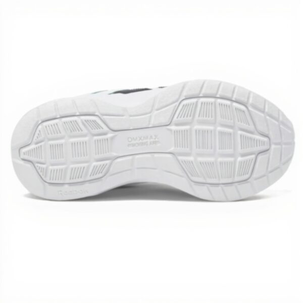 Reebok Baskets Marche Homme DMX Max Confort Cuir Blanc Bleu