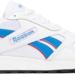 Baskets Reebok GL1000 Cuir Blanc Bleu Rouge Homme-0