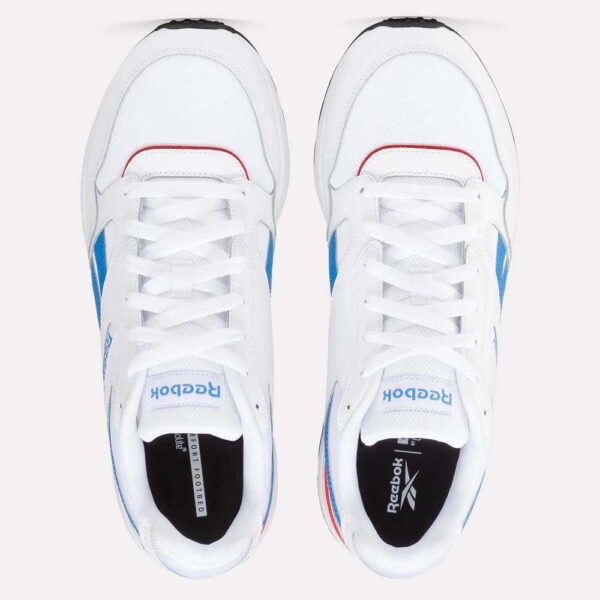 Baskets Reebok GL1000 Cuir Blanc Bleu Rouge Homme-4