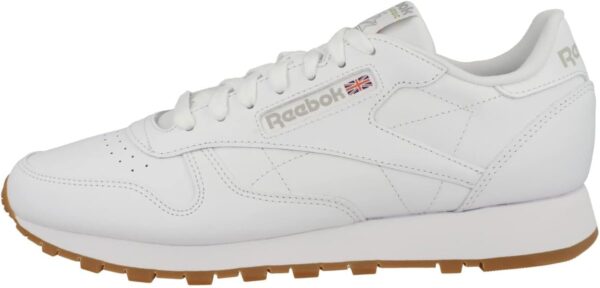 Reebok Classic Leather Baskets Homme Daim Blanc Gris 40.5 EU-0