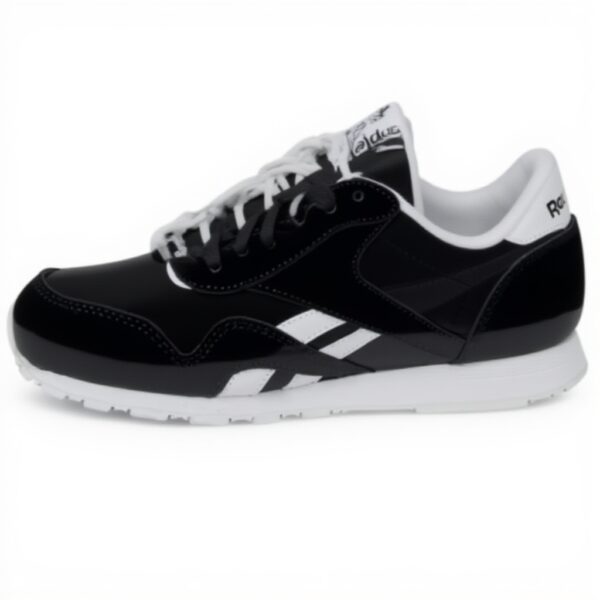 Baskets Reebok Homme Court Advance Cuir Daime Noir Blanc