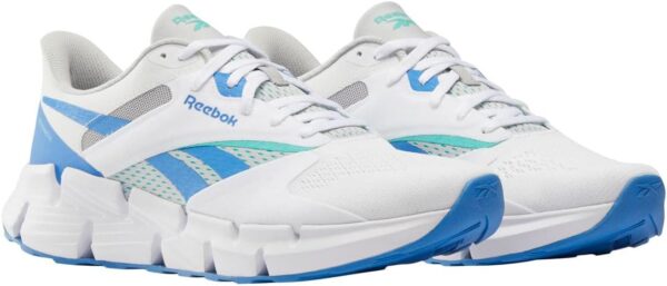 Reebok Zig Dynamica 5 Chaussures Running Mixte Blanc Bleu-1