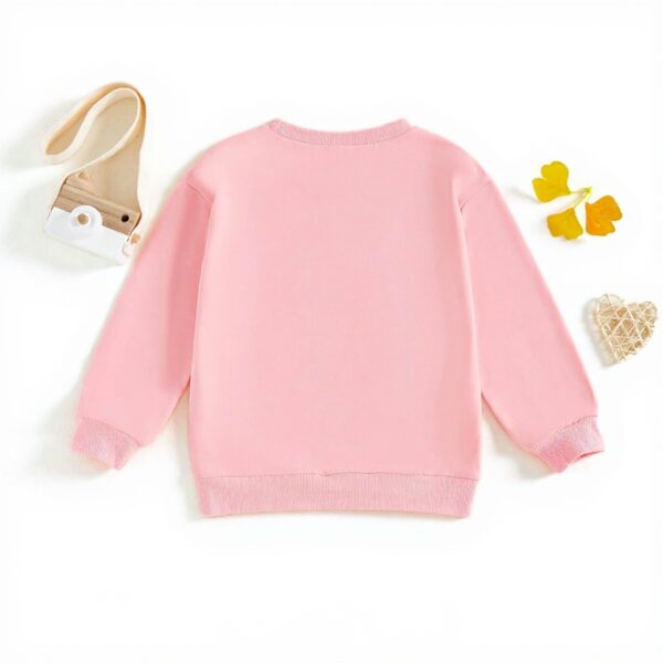 Sweat-shirt bébé fille nœud brodé grande sœur Rose Cerise