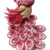 Applique Paon 3D T2613 broderie artisanale décoration-2
