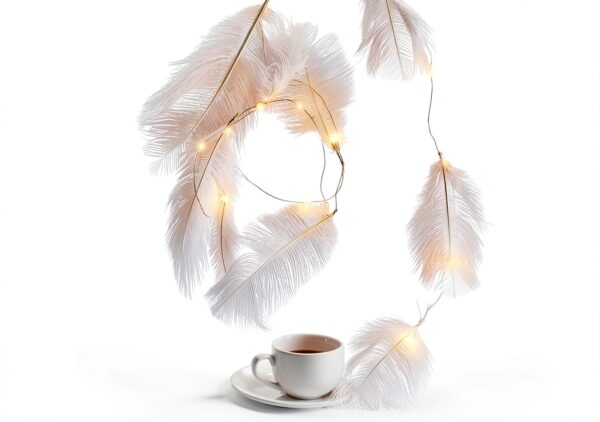 Plumes ZFISH cuir rose carmin décoration créative DIY-2