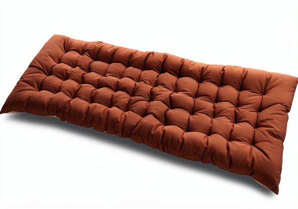 Coussin chaise longue velours épais marron Generic terrasse