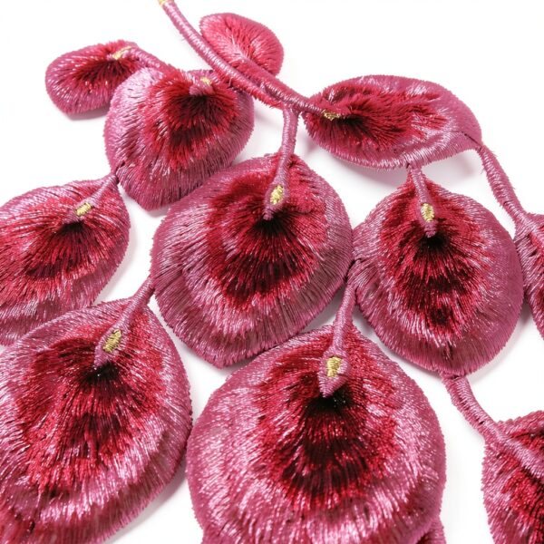 Applique Paon 3D T2613 broderie artisanale décoration-1