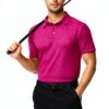 Polo Homme Tissu Respirant Confortable Manches Courtes-1