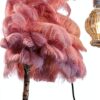 Plumes naturelles OXFYY décoration artisanat rose carmin-3