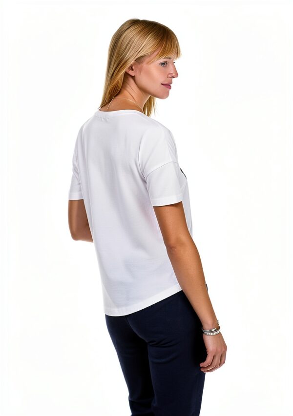 Polo Sylt Femme Coton Doux Encolure Ronde Coupe Régulière-3