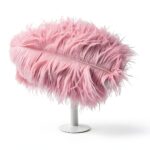 Plumes ZFISH cuir rose carmin décoration créative DIY-0