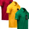 Polo Homme Tissu Respirant Design Boutonnière Couleur Lilas-0