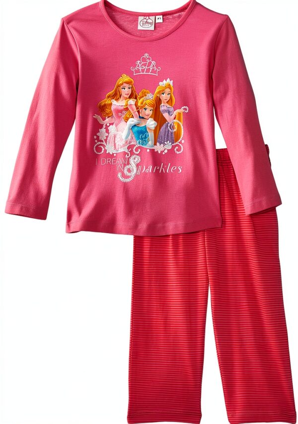 Pyjama Disney Princess Fille Coton Rose Confortable