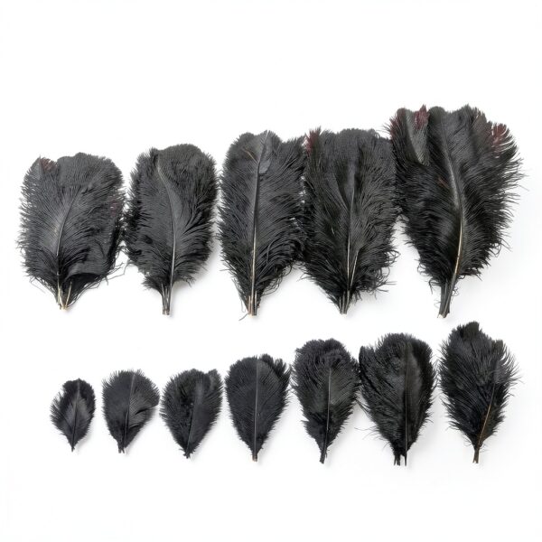 Plumes ZFISH cuir rose carmin décoration créative DIY-5