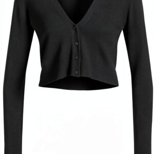 Gilet femme Jack Jones tricot léger longueur raccourcie-0