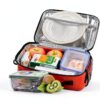 Sac repas GuoChe réutilisable spacieux bandoulière rose-6