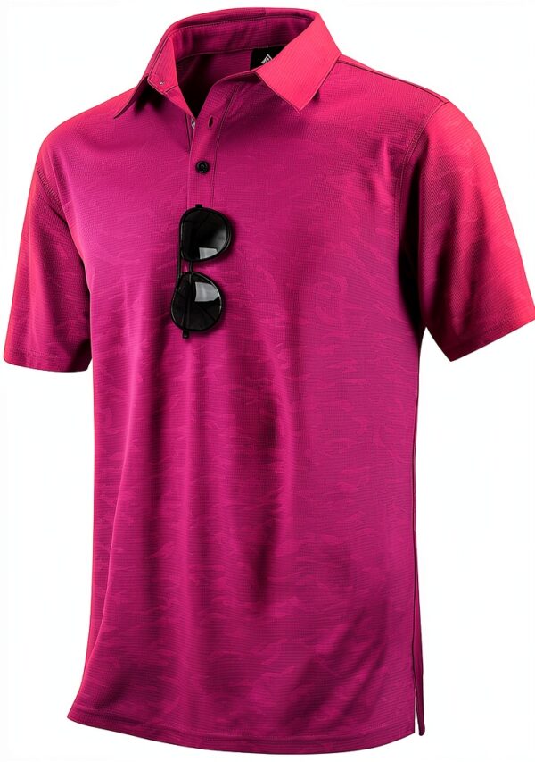 Polo Homme Tissu Respirant Confortable Manches Courtes-2