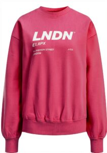 Sweat-shirt Bestseller Femme Carmine Rose Manches Longues-0