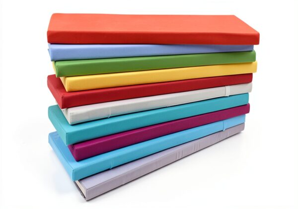 Coussin de banc bleu rembourrage mémoire de forme-6