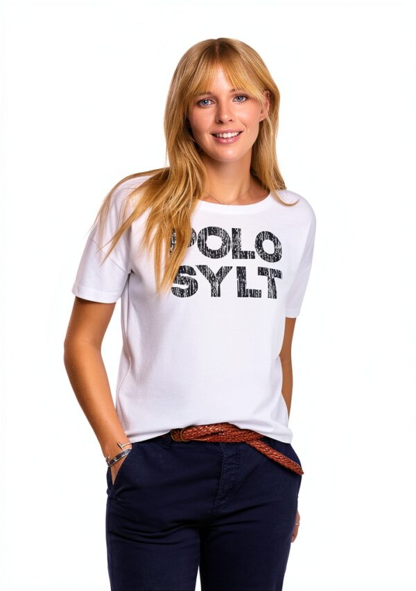 Polo Sylt Femme Coton Doux Encolure Ronde Coupe Régulière-2