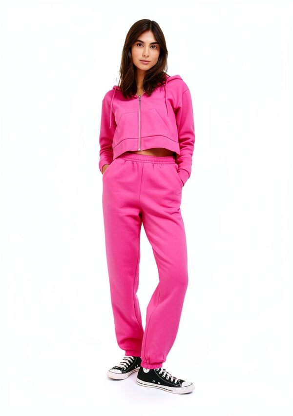 Pantalon survêtement Bestseller taille mi-haute coton-1