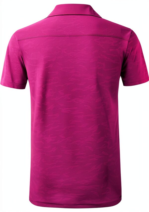 Polo Homme Tissu Respirant Confortable Manches Courtes-3
