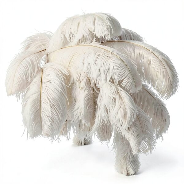 Plumes naturelles OXFYY décorations artisanales rose carmin-2