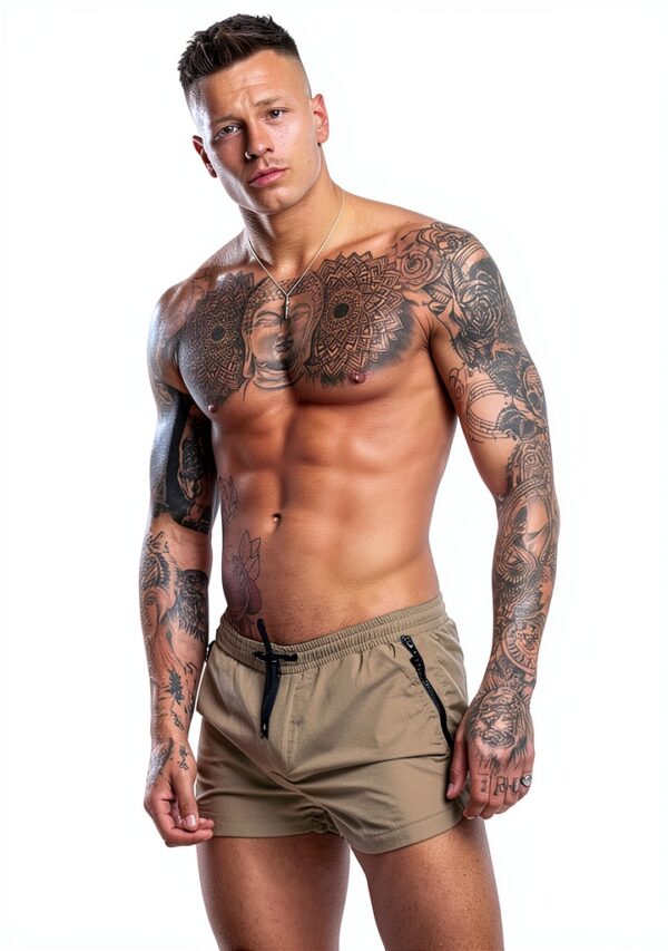 Maillot de bain homme séchage rapide poches zippées-2