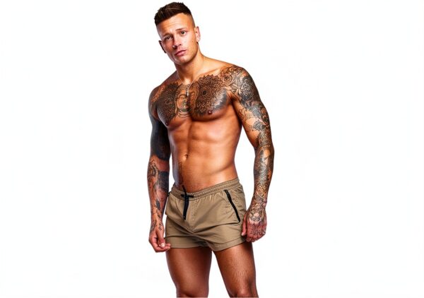 Maillot de bain homme séchage rapide poches zippées-5