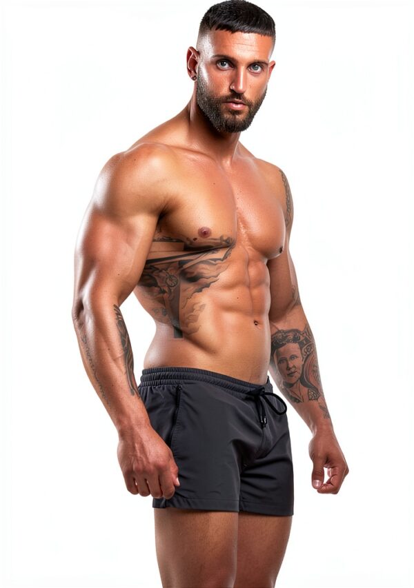 Maillot de bain homme Redqenting séchage rapide poches-1