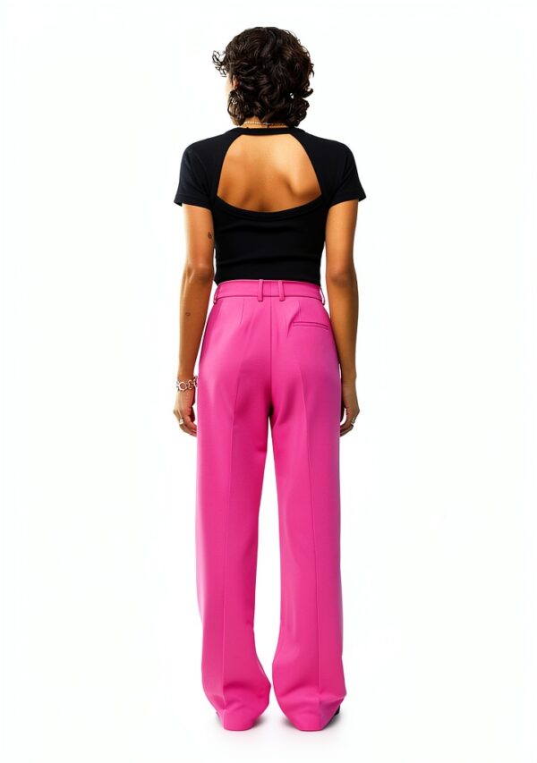 Bestseller Pantalon femme taille haute polyester recyclé-3