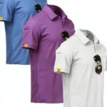 Polo de golf homme tissu respirant design chic tailles M à-0