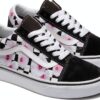 Vans Old Skool Baskets Tissu Hibiscus Check Noir Homme-1