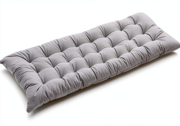 Coussin chaise longue velours épais confortable Generic Gris