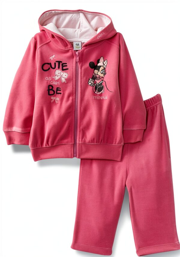 Survêtement Disney Minnie Mouse Rose Coton Bébé Fille